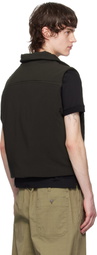 LEMAIRE Brown Wadded Vest