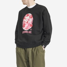 A Bathing Ape Men's Abc Camo Ape Head Relax Fit Crew Sweatshirt in Black