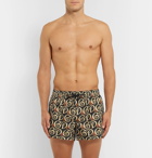 Dolce & Gabbana - Short-Length Printed Swim Shorts - Brown