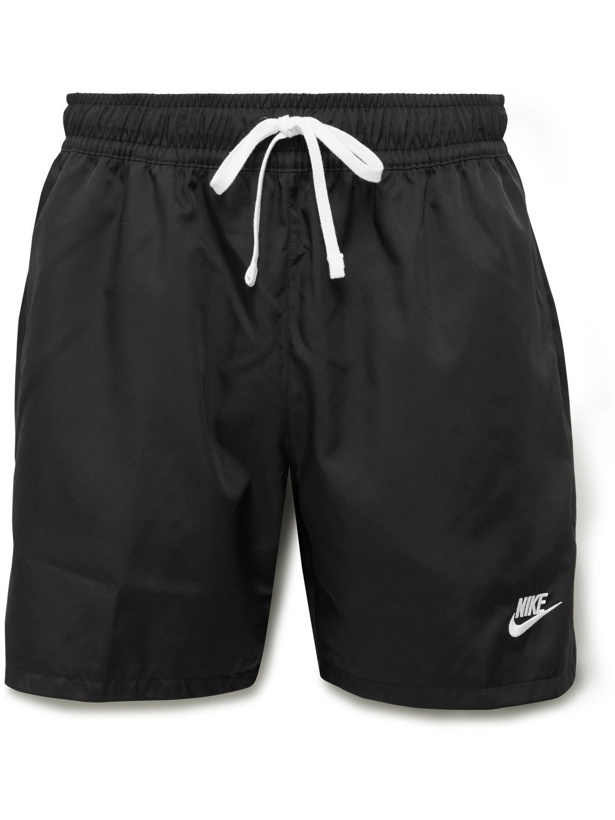 Photo: Nike - Sportswear Sport Essentials Flow Straight-Leg Shell Drawstring Shorts - Black