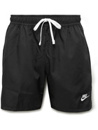 Nike - Sportswear Sport Essentials Flow Straight-Leg Shell Drawstring Shorts - Black