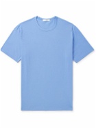 Mr P. - Garment-Dyed Organic Cotton-Jersey T-Shirt - Blue