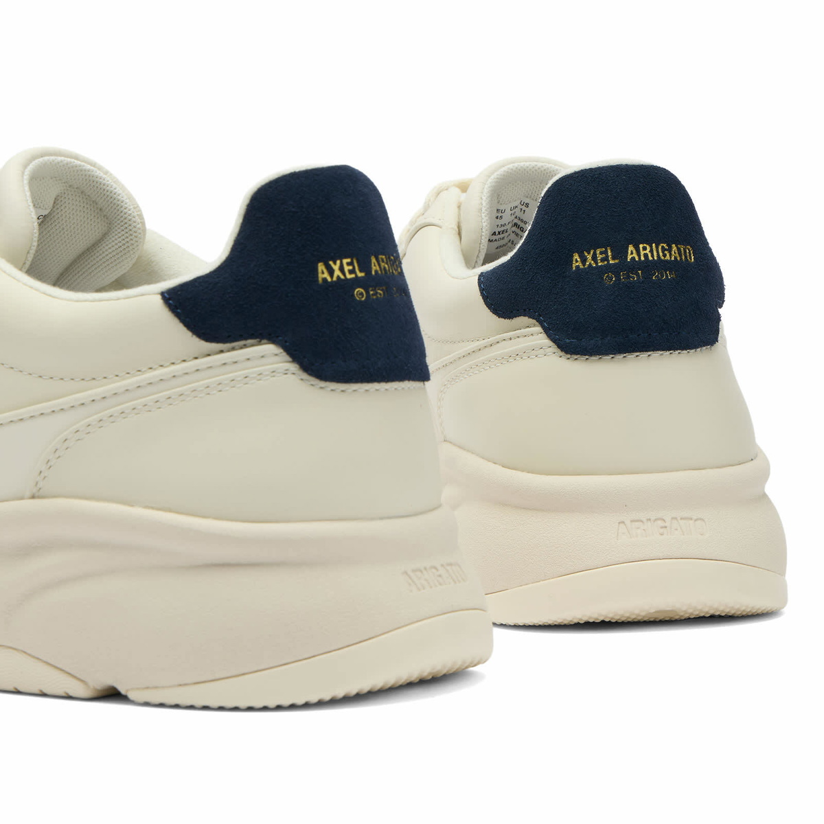 Axel Arigato Men's Genesis Neo Leather Runner in Off White/Blue