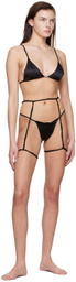 DU CIEL SSENSE Exclusive Black Baroque Suspenders