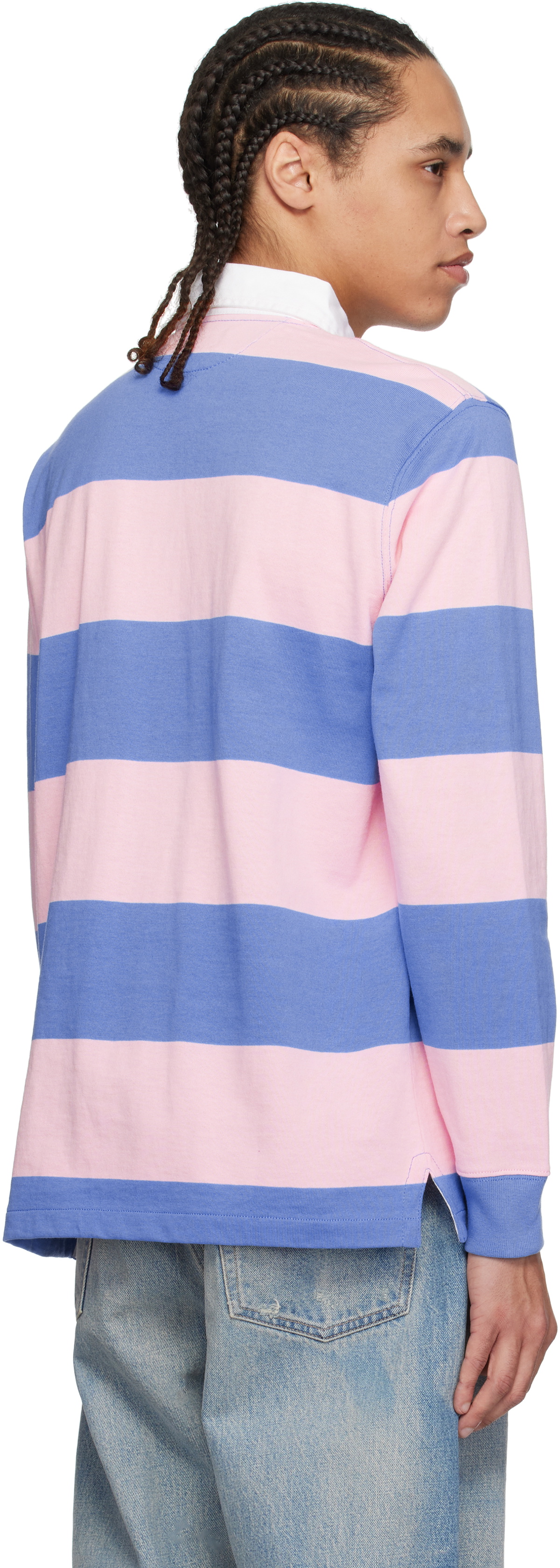 Polo Ralph Lauren Pink & Blue 'The Iconic Rugby' Polo Polo Ralph Lauren