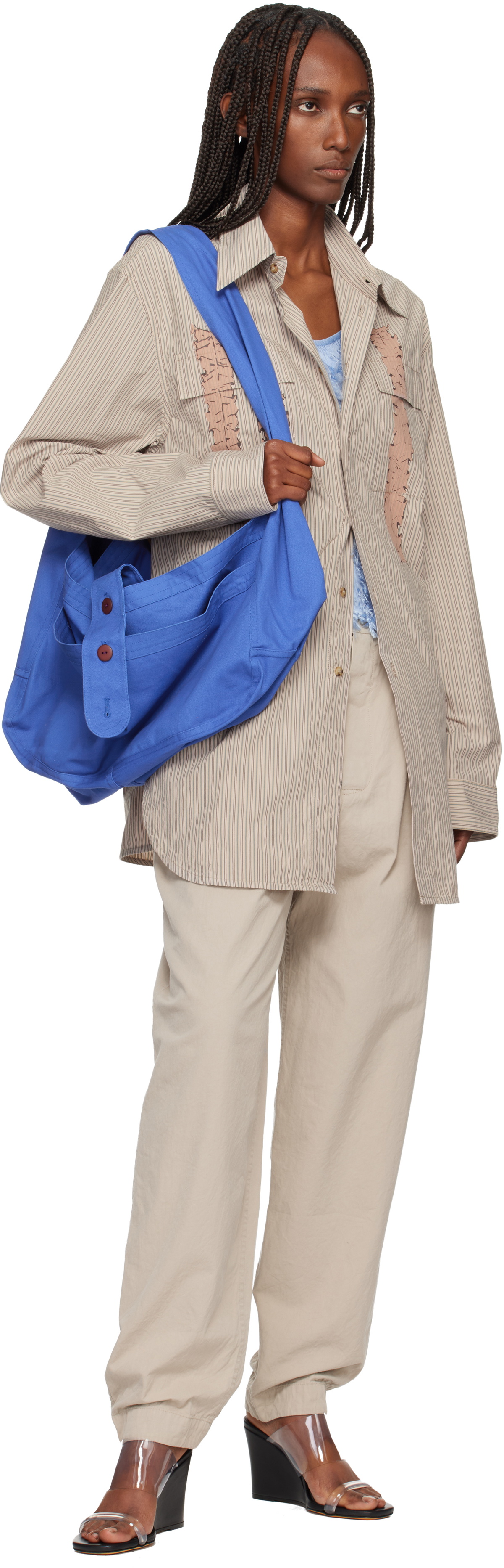 SC103 Blue Cocoon Bag