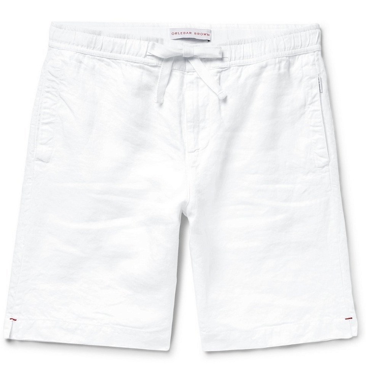 Photo: Orlebar Brown - Harton Linen Drawstring Shorts - Men - White