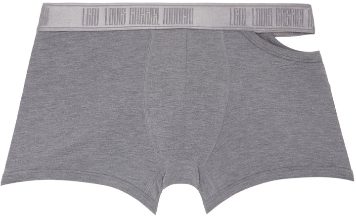 Photo: LGN Louis Gabriel Nouchi Gray Asymmetrical Opening Boxers