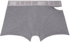 LGN Louis Gabriel Nouchi Gray Asymmetrical Opening Boxers