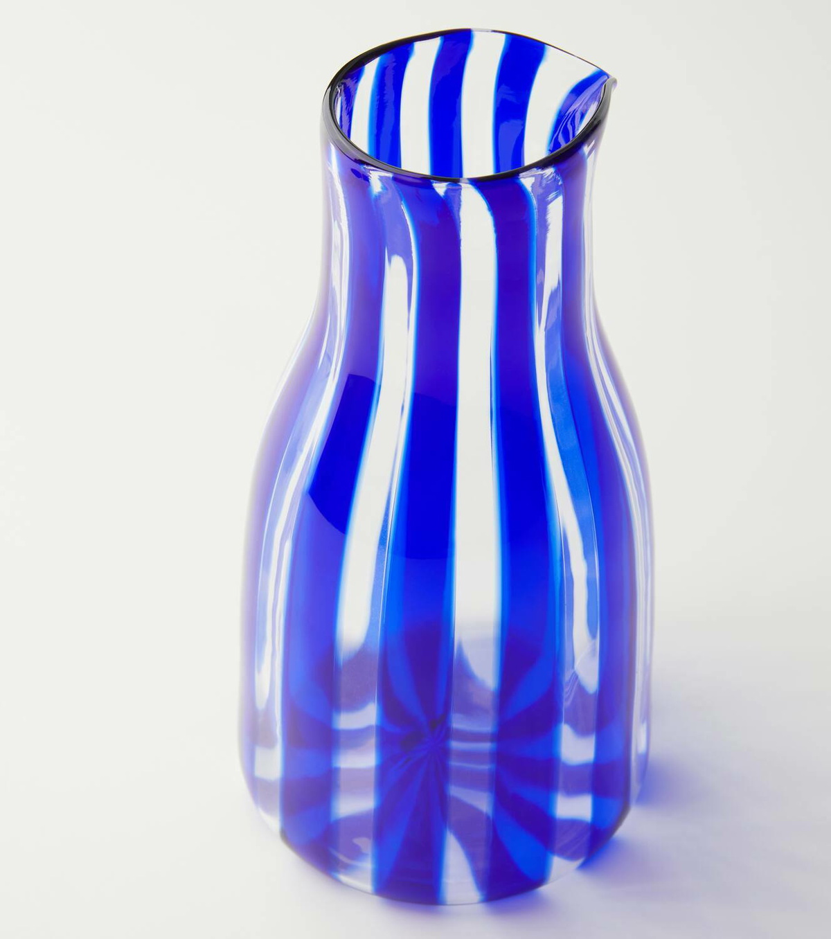 Aquazzura Casa Dolcevita Stripe Murano glass carafe