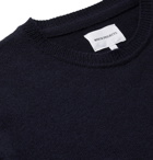 Norse Projects - Sigfred Mélange Brushed-Wool Sweater - Blue
