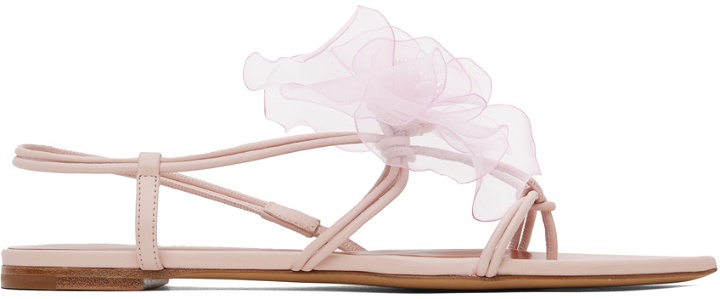 Photo: Nensi Dojaka Pink Floral Sandals