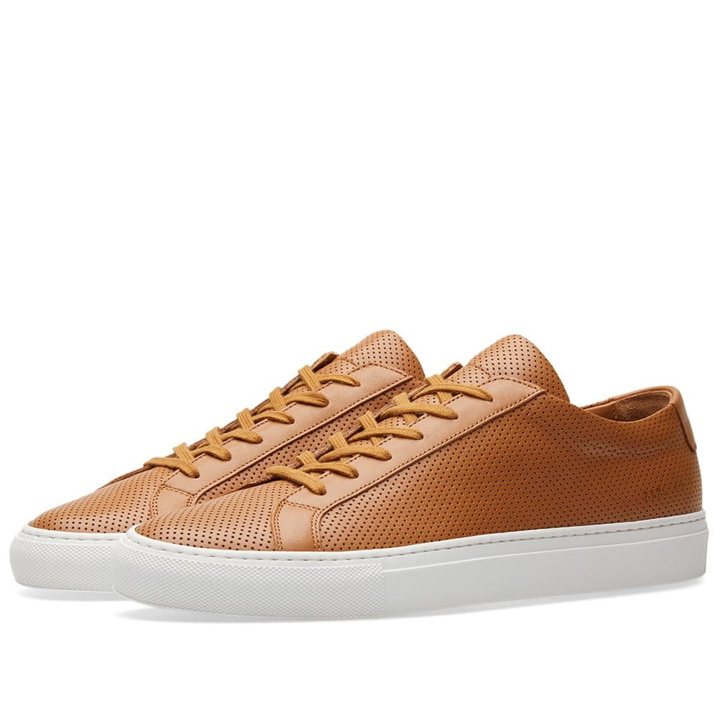 Photo: Common Projects Achilles Low Perforated Brown