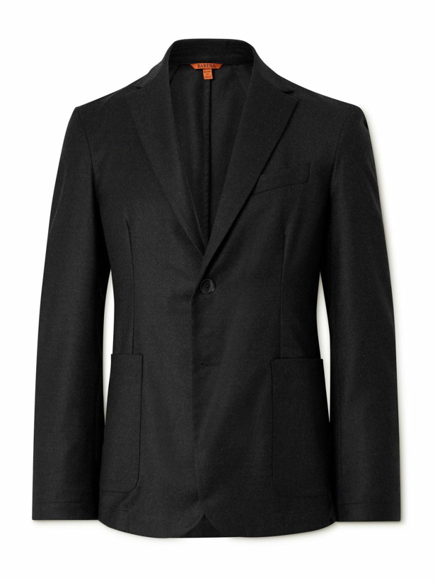 Photo: Barena - Borgo Stretch-Wool Flannel Suit Jacket - Black