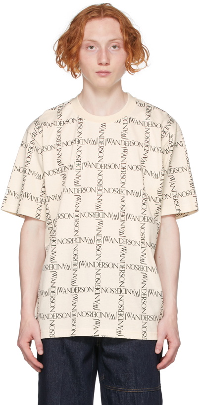 Photo: JW Anderson Off-White Oversize All Over Logo T-Shirt