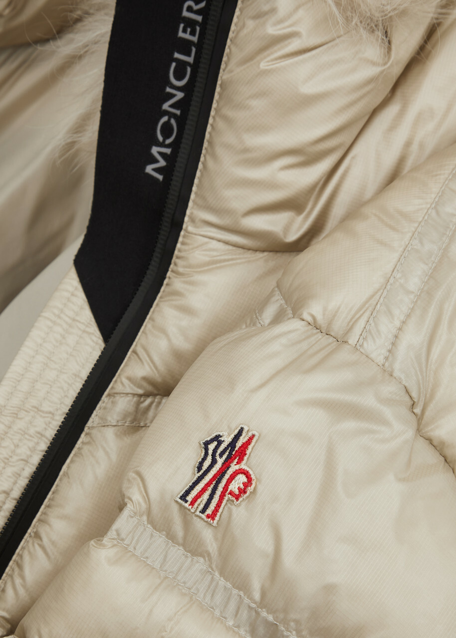 Moncler Grenoble Bernin Quilted Shell Jacket Ivory Moncler Grenoble