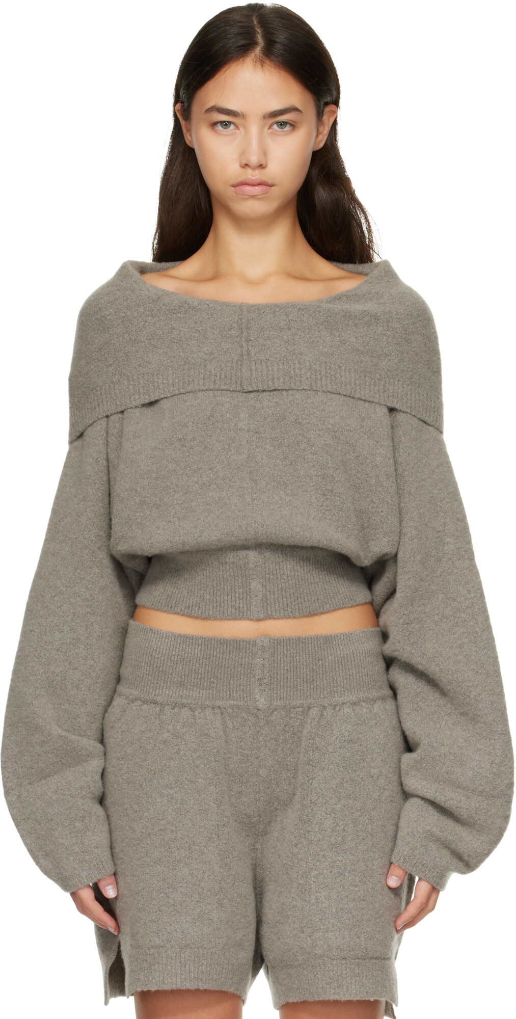 Rick Owens Gray Tower Pull Hoodie