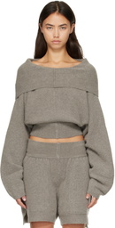 Rick Owens Gray Tower Pull Hoodie