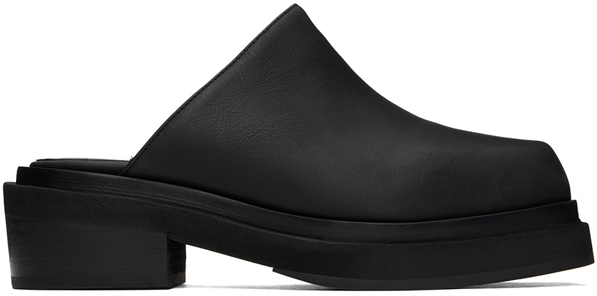 【関税込み】Eckhaus Latta ブラック Zoe クロッグ Eckhaus Latta Black Zoe Clogs Eckhaus Latta