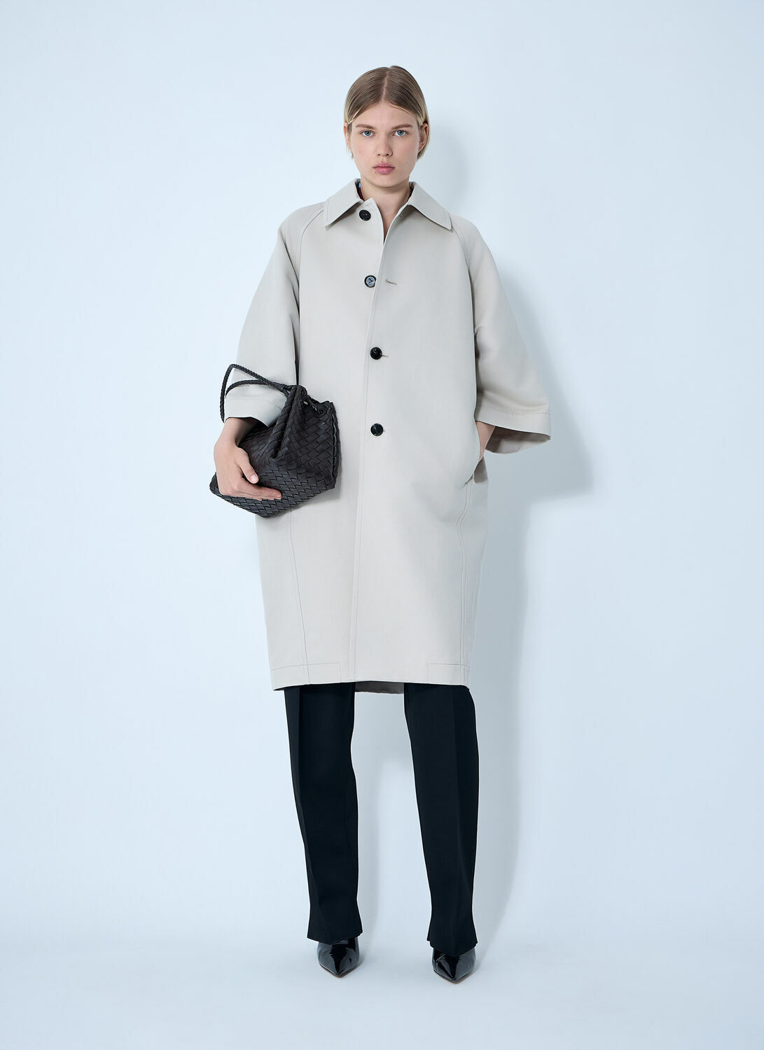 Bottega Veneta Silk-And-Cotton-Blend Coat