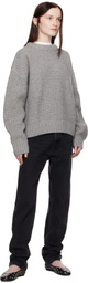 Aya Muse Gray Crewneck Sweater