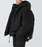 Jil Sander Leather-trimmed down jacket