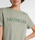 Moncler Logo embroidered cotton jersey T-shirt