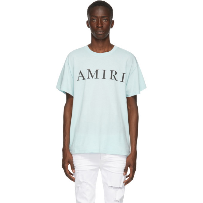 Photo: Amiri Blue Large Logo T-Shirt