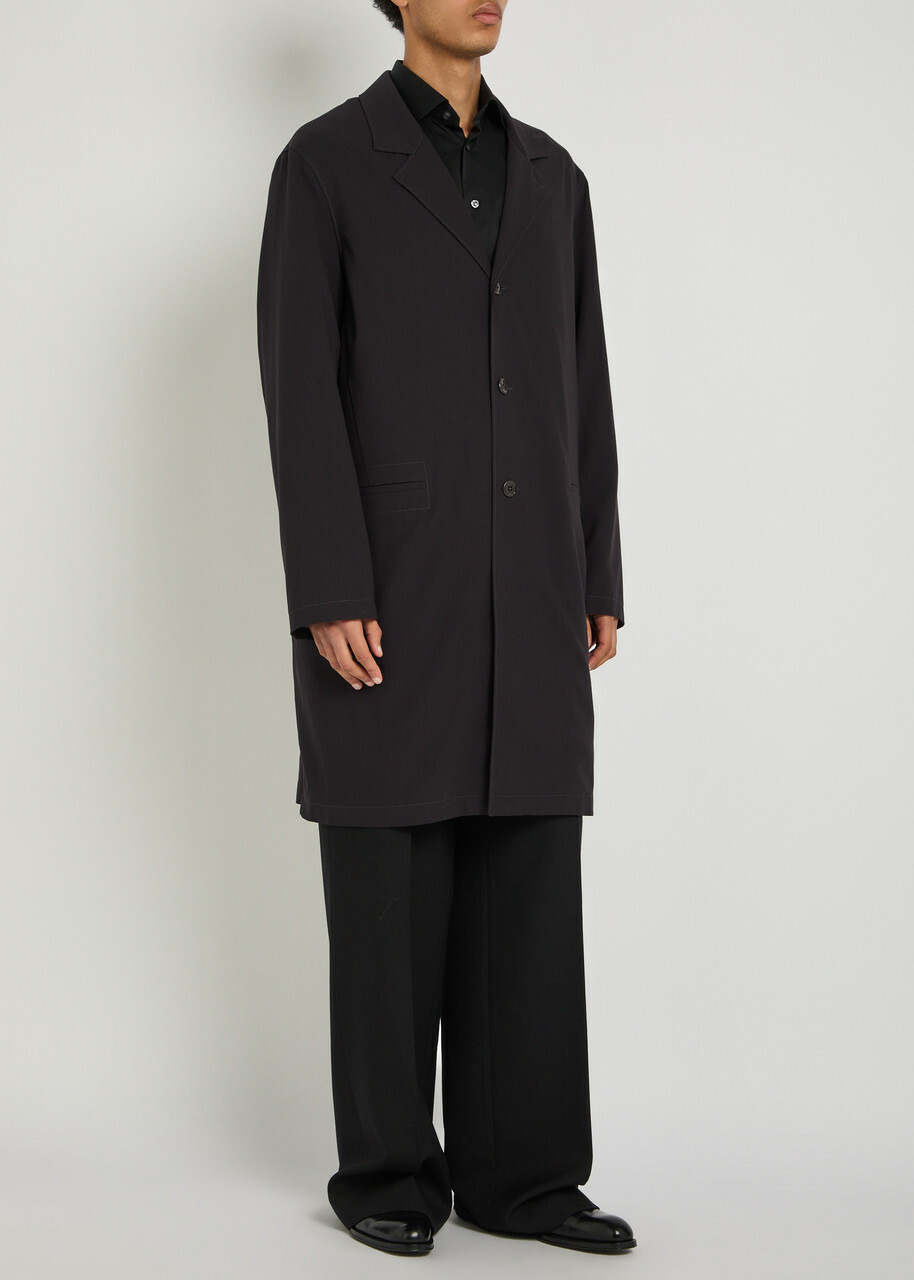 Lemaire Wool Coat Black