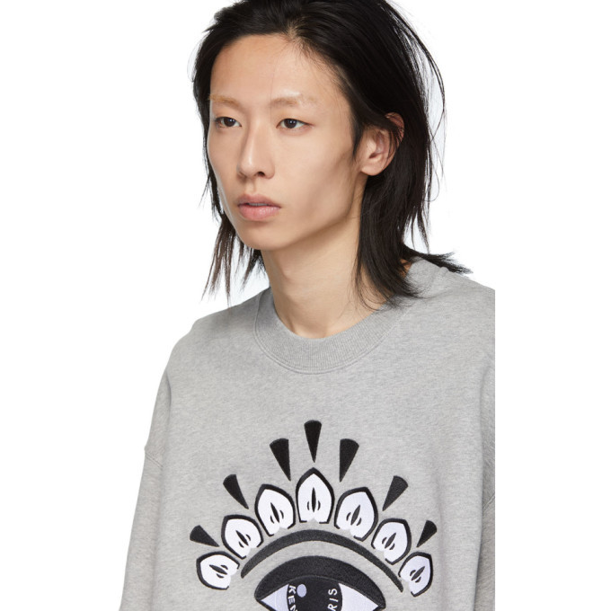 Kenzo grey best sale eye sweatshirt