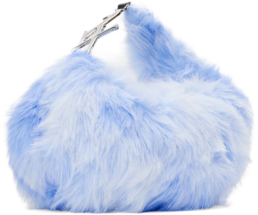 1XBLUE SSENSE Exclusive Blue Faux-Fur Bag 1XBLUE