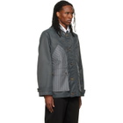 Thom Browne Gray Tech Twill Field Jacket
