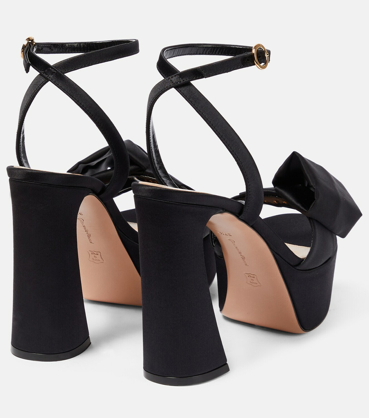 Gianvito Rossi Napa Silk Sandals - Bergdorf Goodman