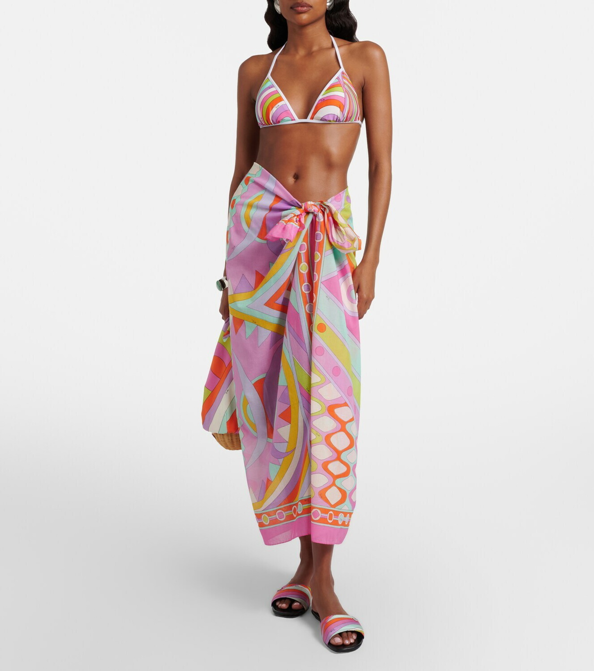 Pucci Manuba cotton beach cover-up