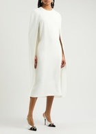 Stella Mccartney Cape-effect Midi Dress White