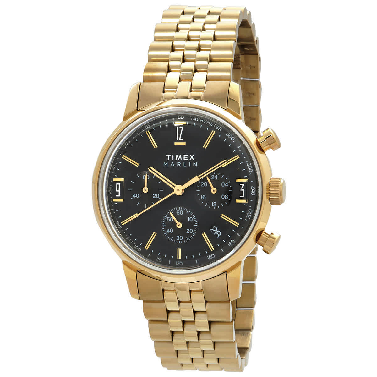 Timex Marlin Chronograph Automatic Black Dial Mens Watch TW2W59900