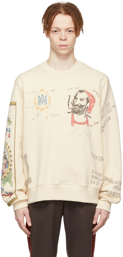 Photo: AMIRI Off-White Cotton Sweatshirt