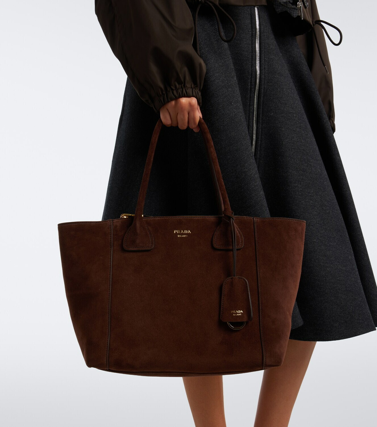 Prada Prada Nova Large suede tote bag