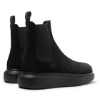 Alexander McQueen - Exaggerated-Sole Suede Chelsea Boots - Black