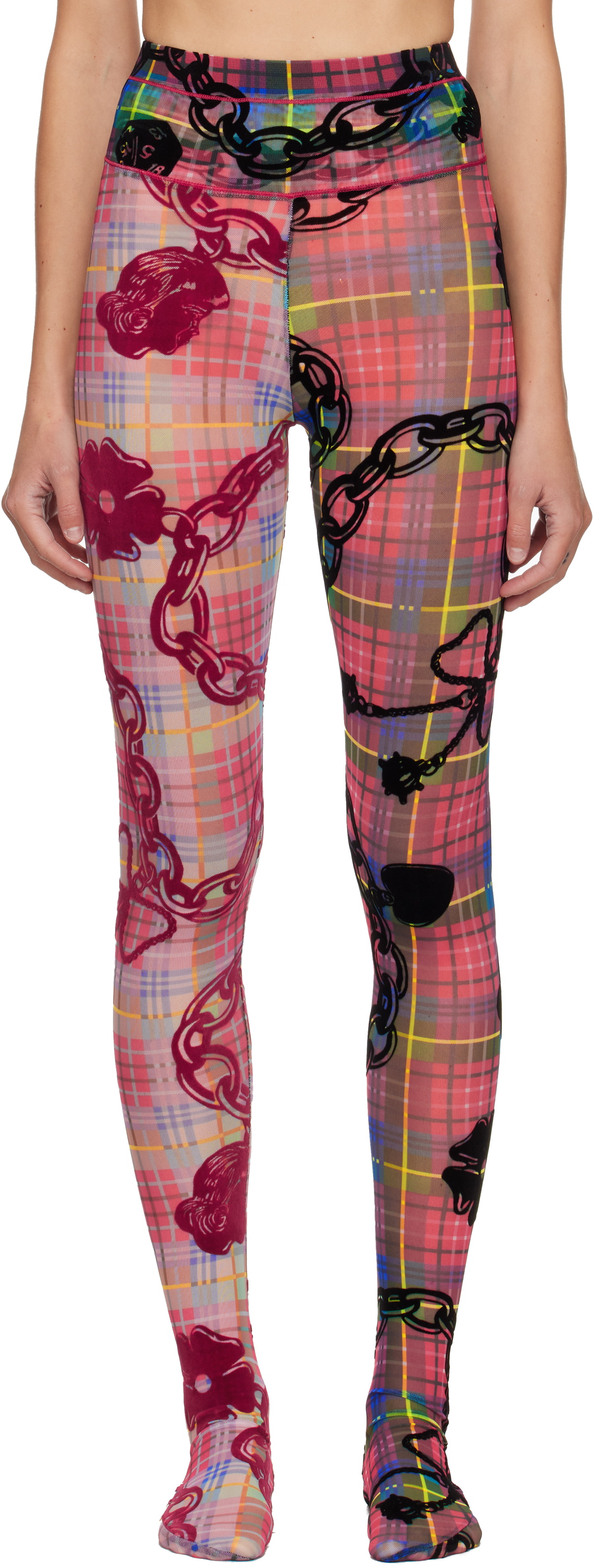 Chopova Lowena Multicolor Plaid Leggings Chopova Lowena