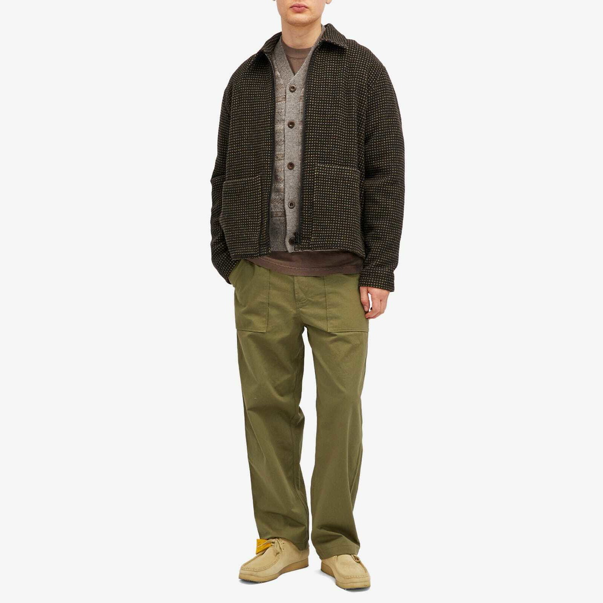 Adsum Men's Nordic Cardigan in Brown