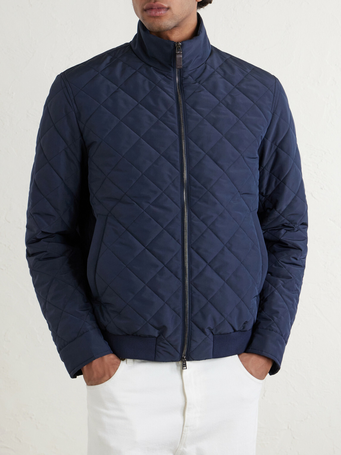 Herno - Quilted Shell Jacket - Blue