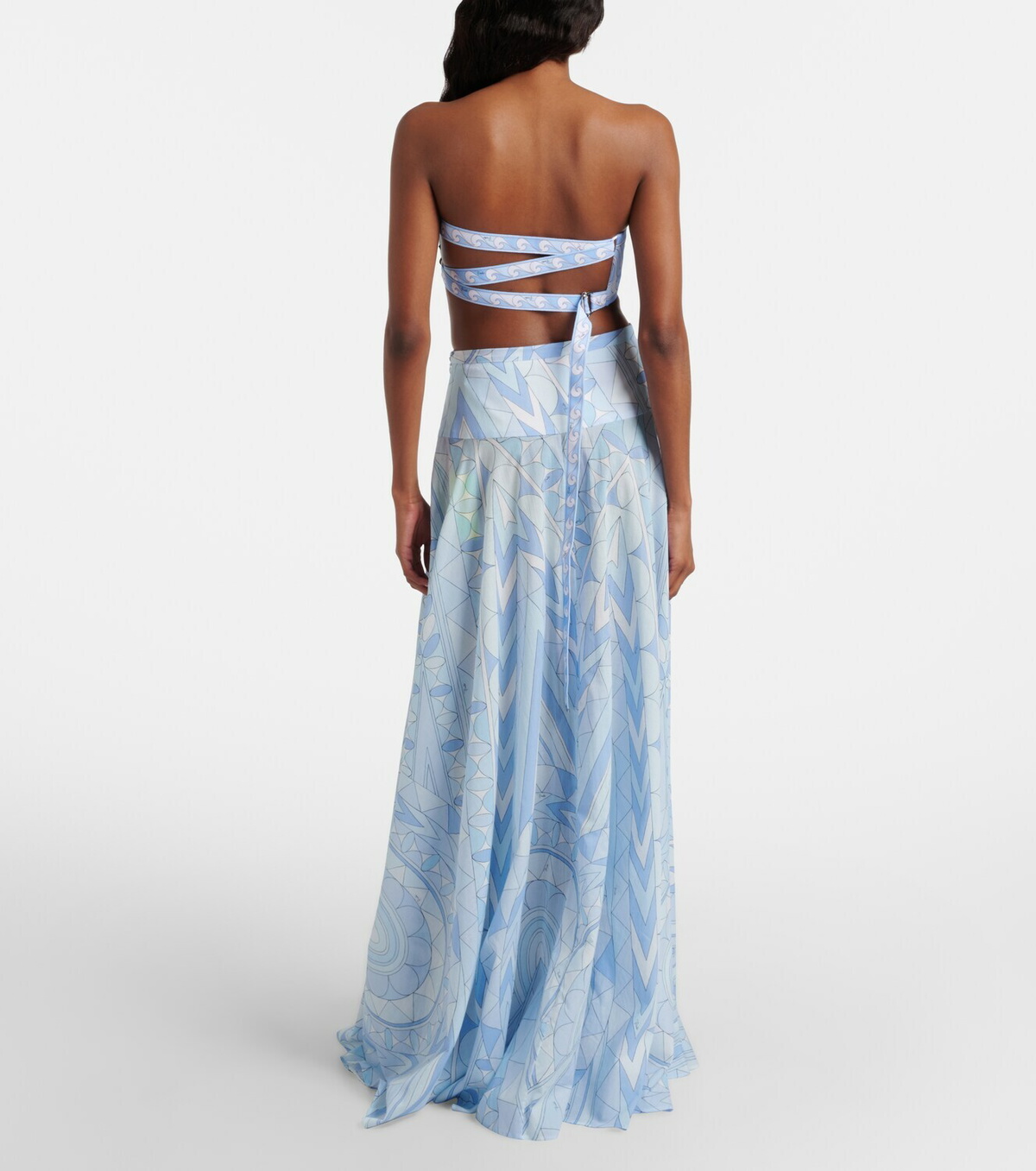 Pucci Angoli cotton maxi skirt