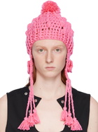 Anna Sui Pink Butterfly Beanie