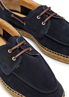 Castañer Nemo T Suede Espadrille Loafers Navy