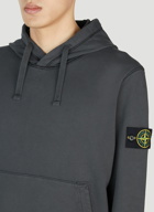 Stone Island - Compass Patch Hooded Sweatshirt in Black