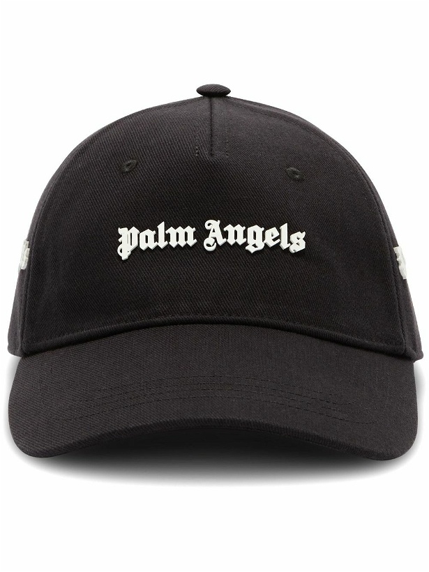Photo: PALM ANGELS - Logo Cotton Baseball Cap