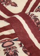 Johanna Ortiz Roots Printed Linen Mini Wrap Skirt Ecru