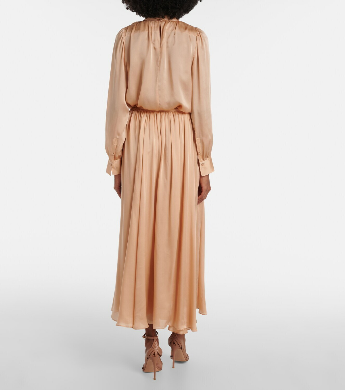 Ulla Johnson Zena ruffled silk chiffon midi skirt