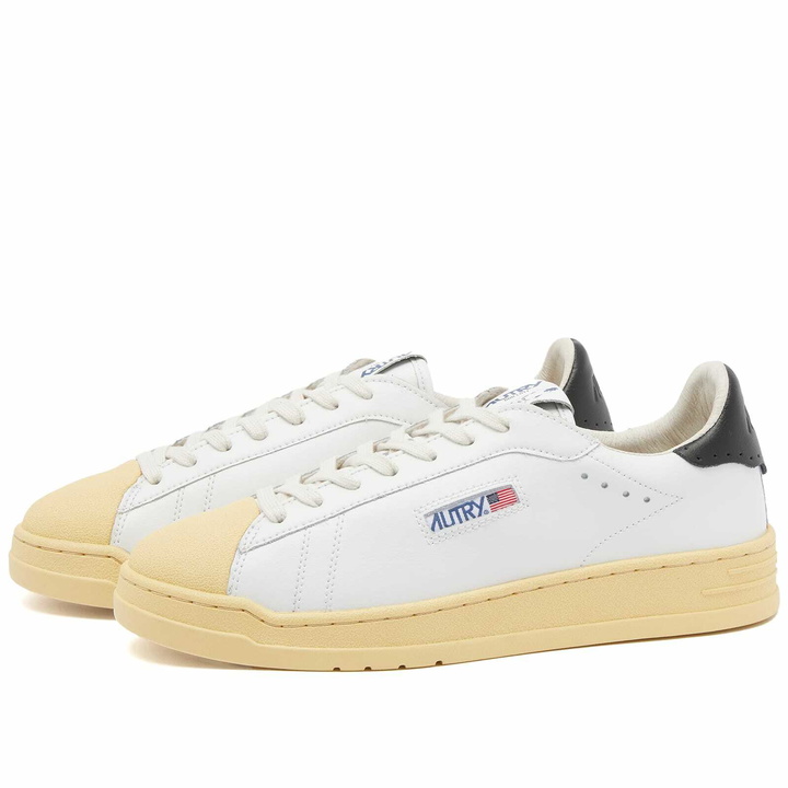 Photo: Autry Men's BOB LUTZ LOW Sneakers in White/Black